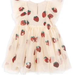 Yvonne Frill Dress in Strawberry by Konges Slojd