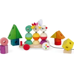 Zigolos Giant Multicolour Pull Along Train by Janod
