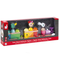 Zigolos Giant Multicolour Pull Along Train by Janod