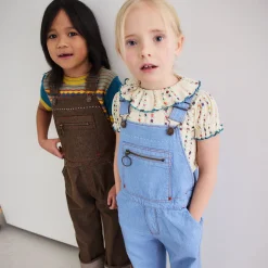 Zip Overall in Baby Blue by Misha & Puff