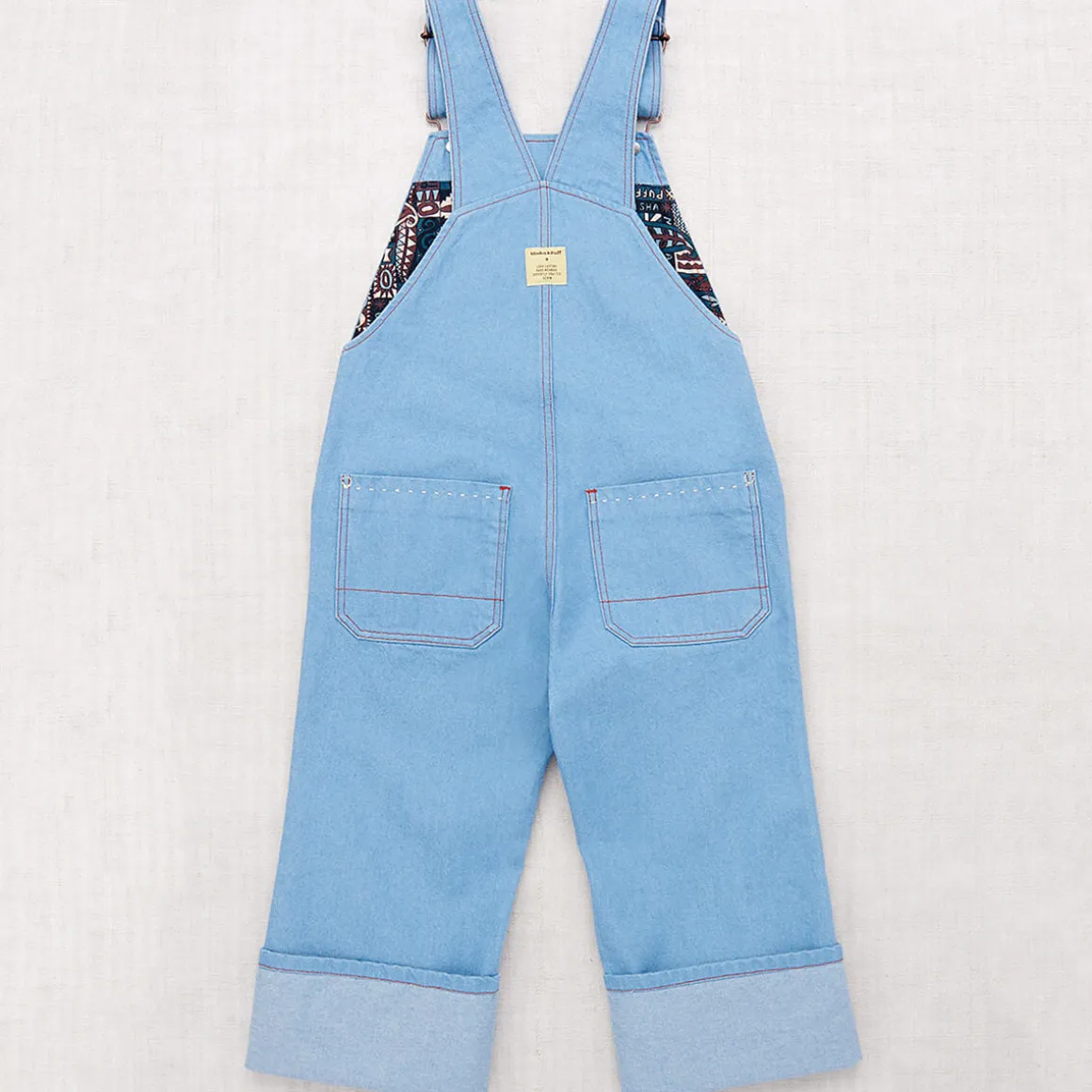 Zip Overall in Baby Blue by Misha & Puff