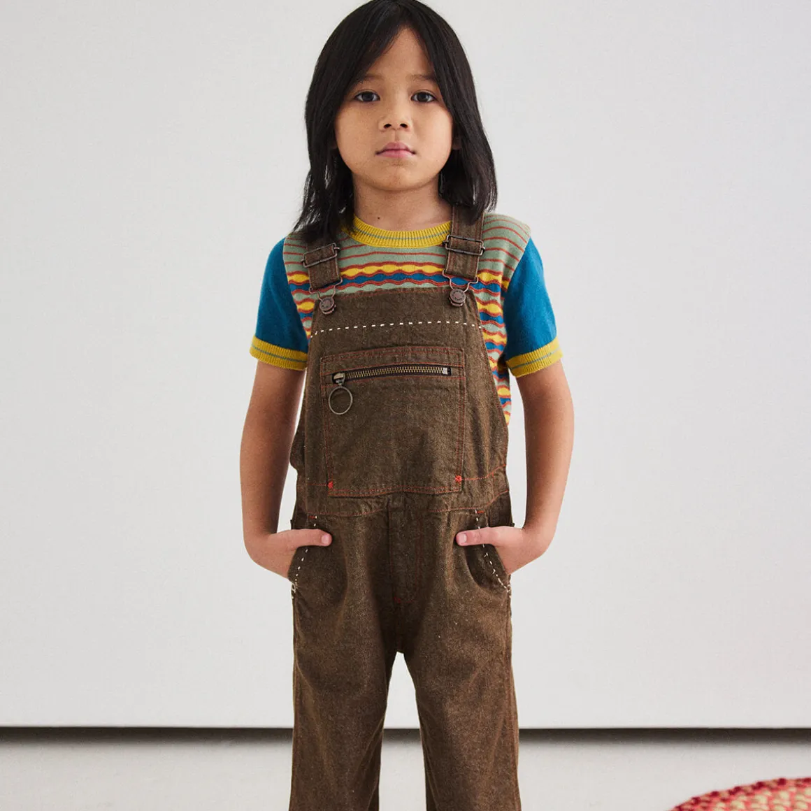 Zip Overall in Earth by Misha & Puff
