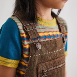 Zip Overall in Earth by Misha & Puff