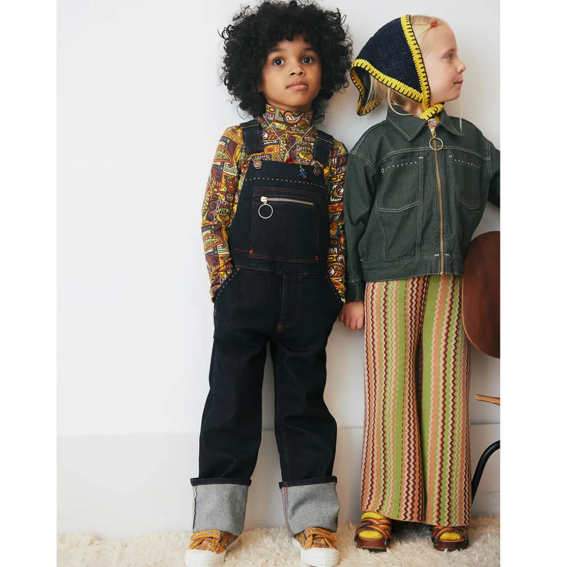 Zip Overall in Indigo Denim by Misha & Puff - Last Ones In Stock - 5-8 Years