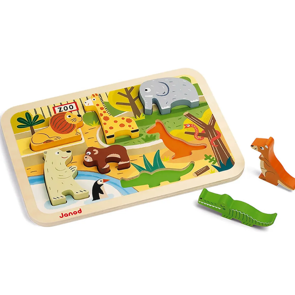 Zoo Chunky Wooden Puzzle by Janod