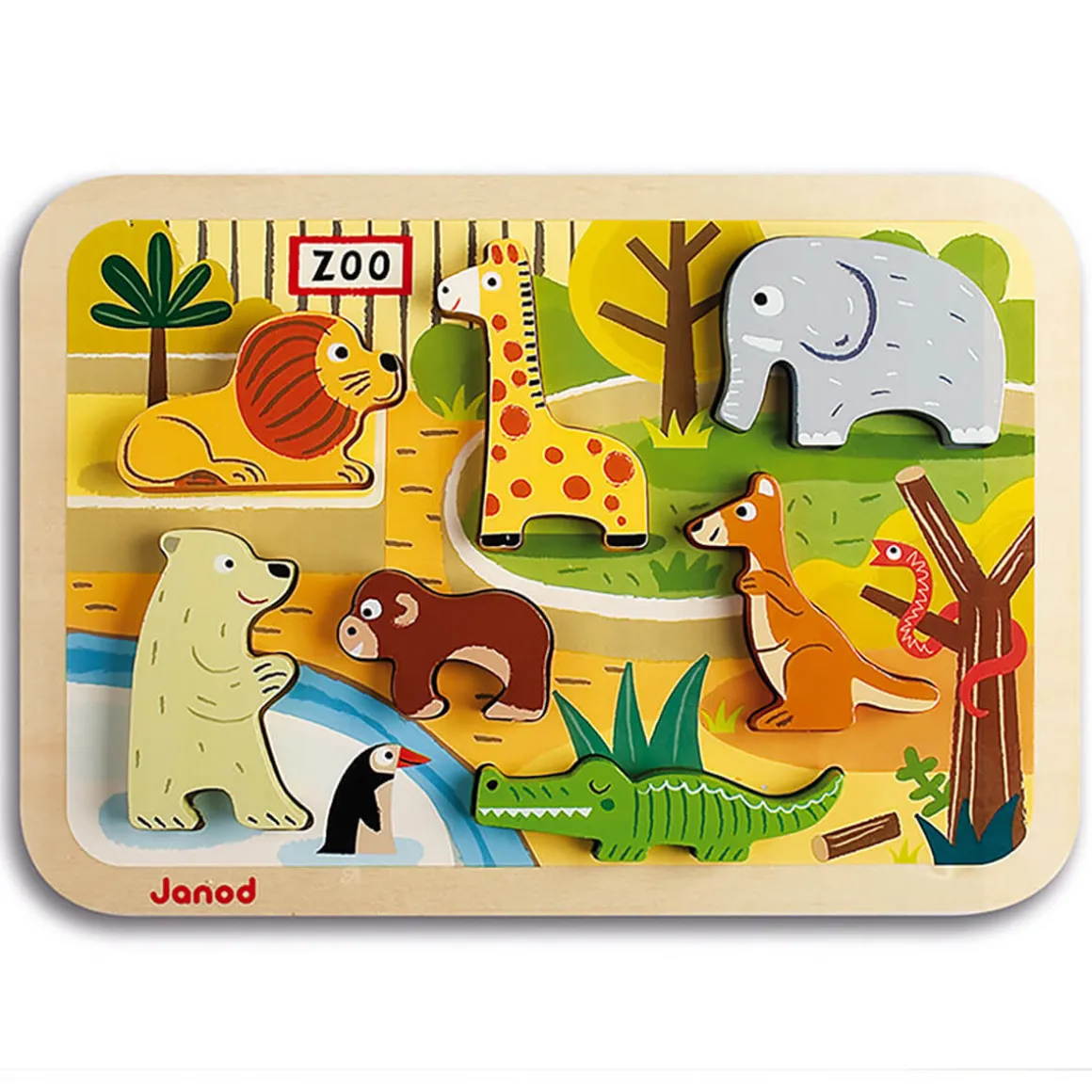 Zoo Chunky Wooden Puzzle by Janod