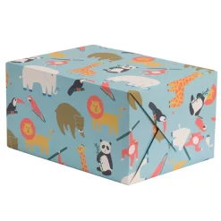 Zoo Gift Wrap by Naomi Wilkinson for Lagom Design