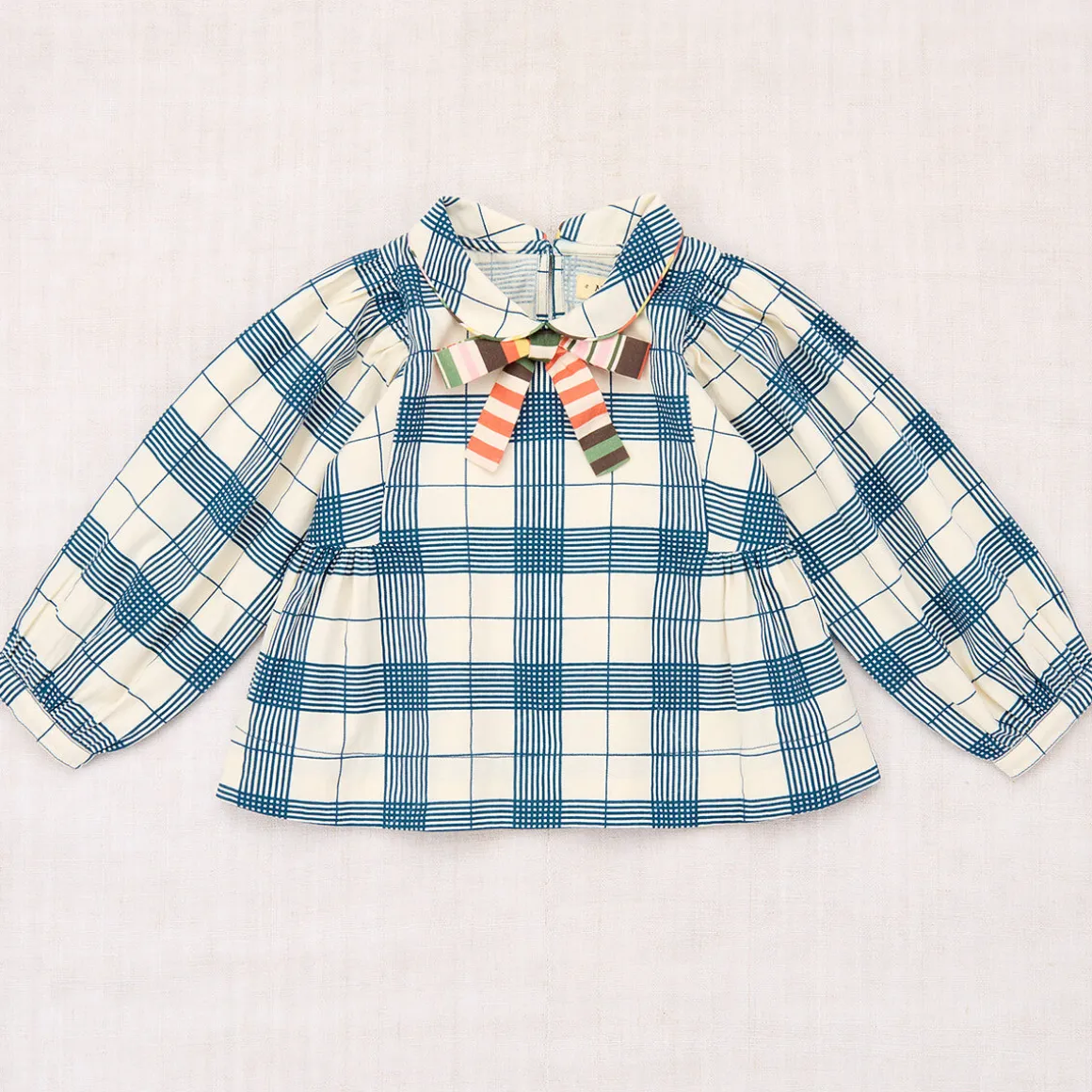 Zora Blouse in Prussian Blue Piazza by Misha & Puff