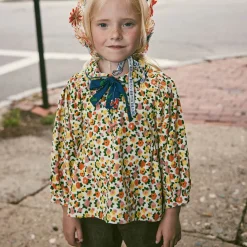 Zora Blouse in String / Hazy Lilac Brimfield by Misha & Puff