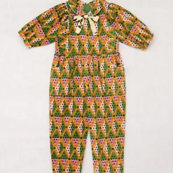 Zora Jumpsuit in Hazy Lilac Harlequin Dots by Misha & Puff
